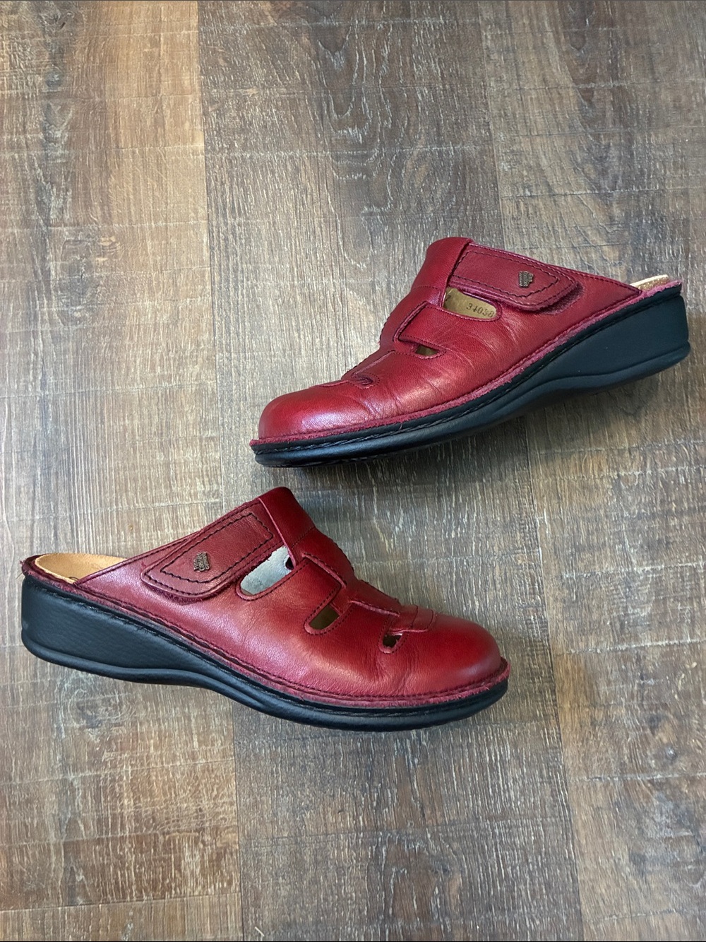 Finn Comfort Fisherman Women’s Clog/Mule sandals Red Size 37